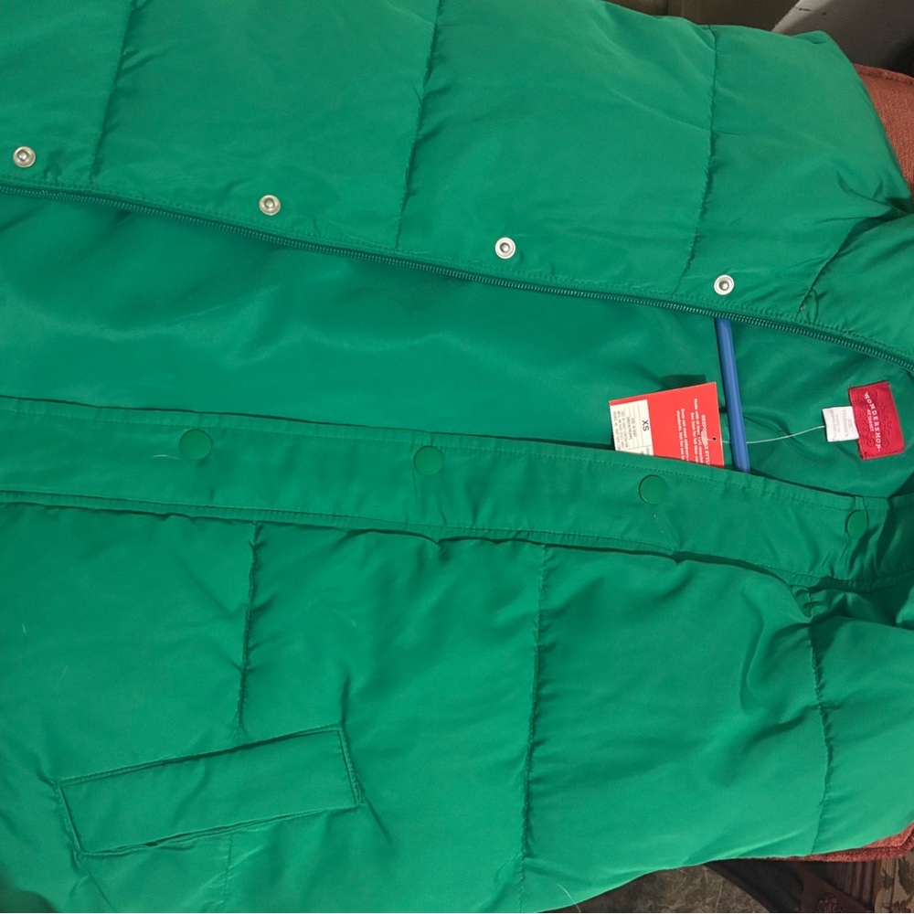 Green Puffer Vest NWT